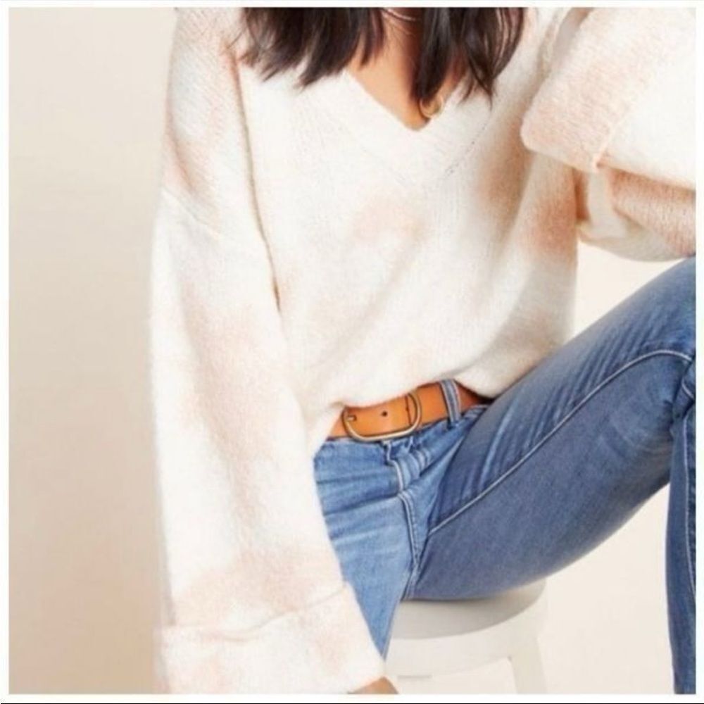 Anthropologie Blush Pink Pullover Sweater size Medium